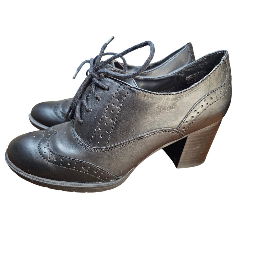 Bare Traps Leather Oxford Wing Tip Goth Witchy sz7 1/2